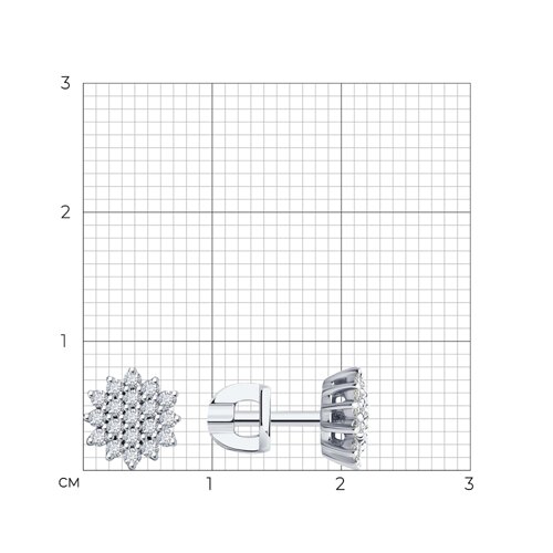 Серьги 1021965-3 Серьги 1021965-3