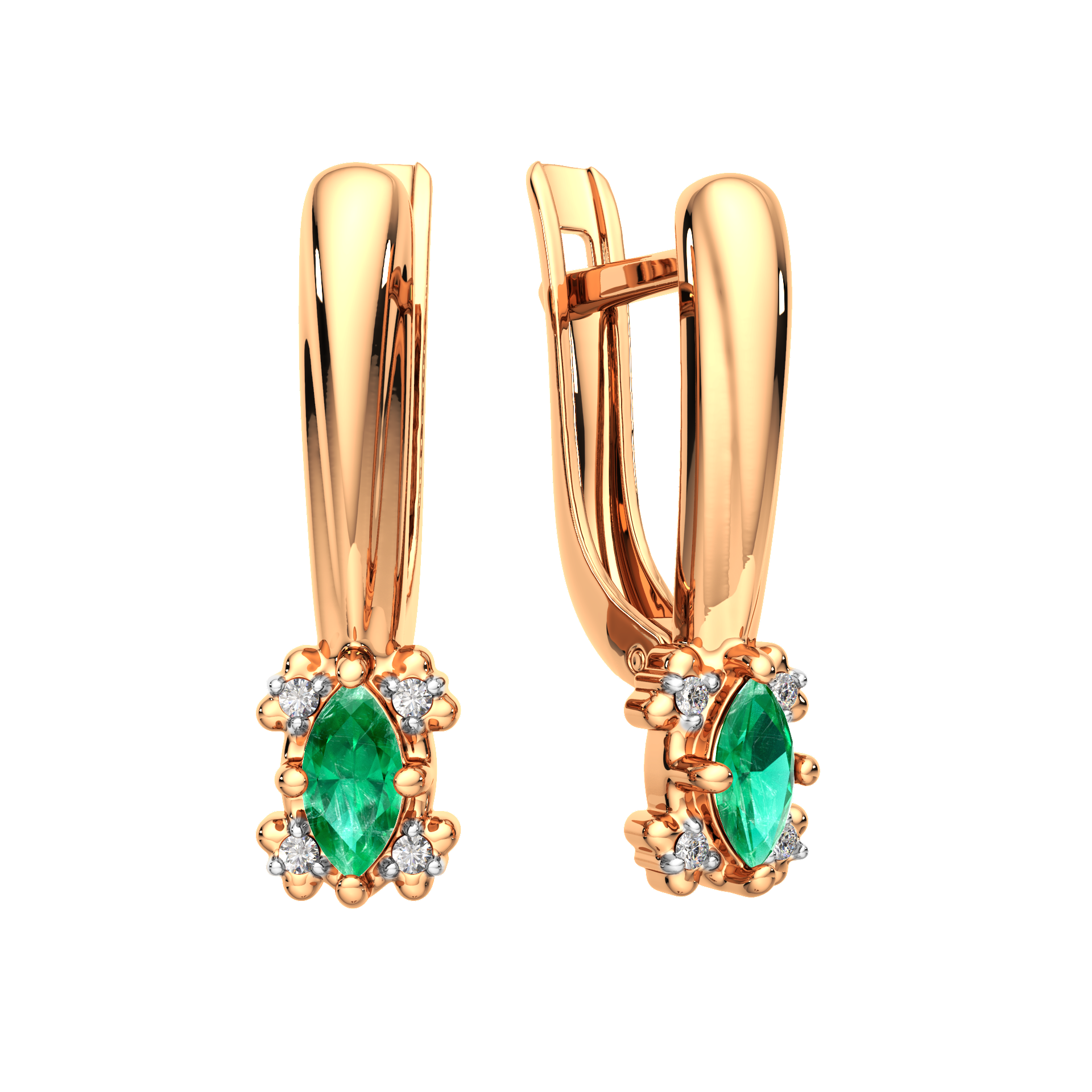 Серьги 3D2038.14K.R