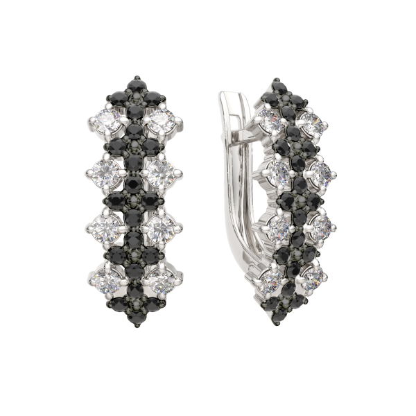 Серьги 3D00514.14K.W Серьги 3D00514.14K.W