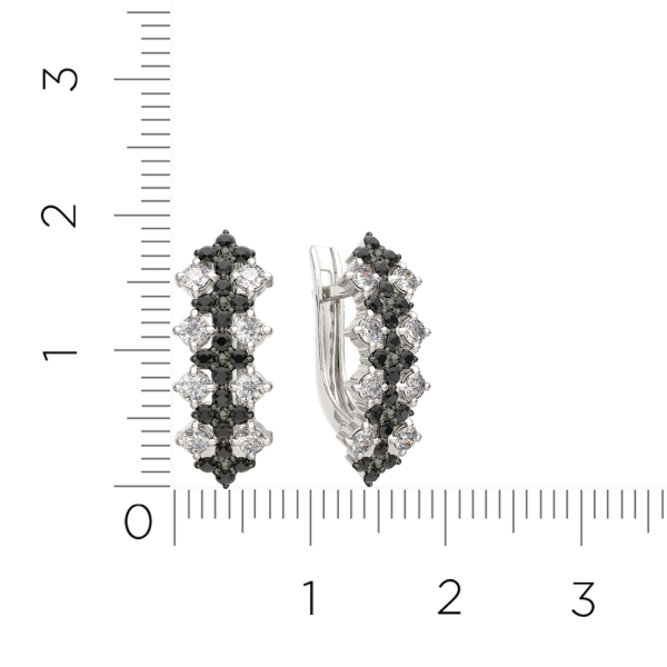 Серьги 3D00514.14K.W Серьги 3D00514.14K.W