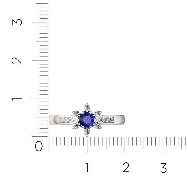 Кольцо 2D10198.14K.W.ZZ
