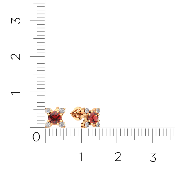 Серьги 3D30206.14K.R.ZZ