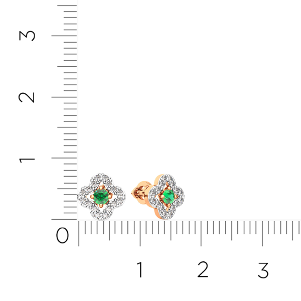 Серьги 3D2057.14K.R.ZZ