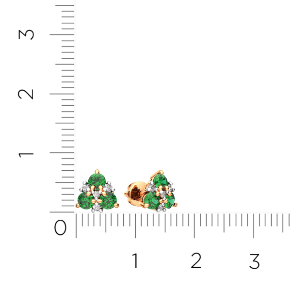 Серьги 3D20119.14K.R.ZZ