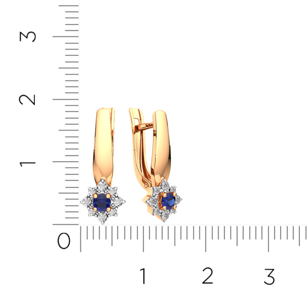 Серьги 3D10142.14K.R.ZZ