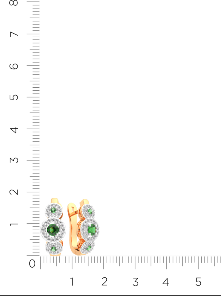 Серьги 3D2047.14K.R Серьги 3D2047.14K.R